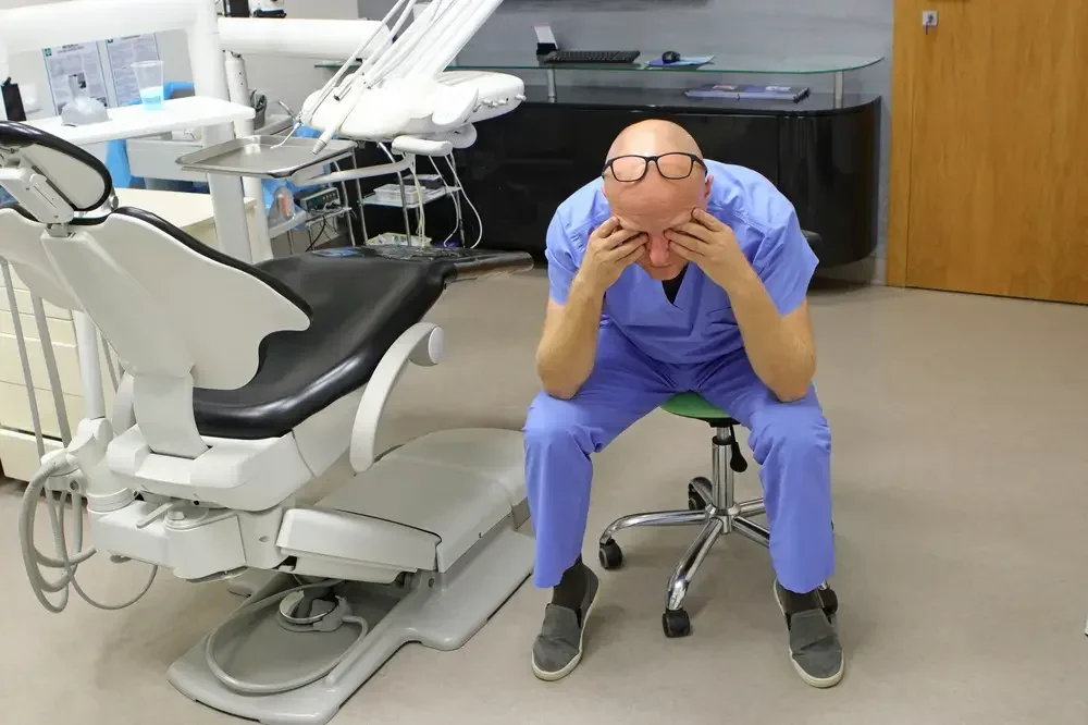 Frustrated dentist